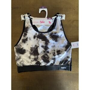 Justice Sport Girl's 2 pack sports bra size 38 black $ black/gray tie dye